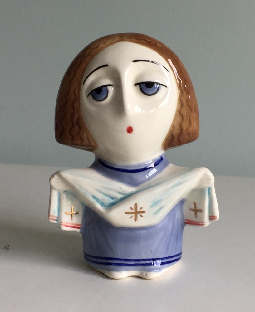 картинка Фаянсовая скульптура Ангел 30 Покров Sr-VH-05 от магазина El Corazon