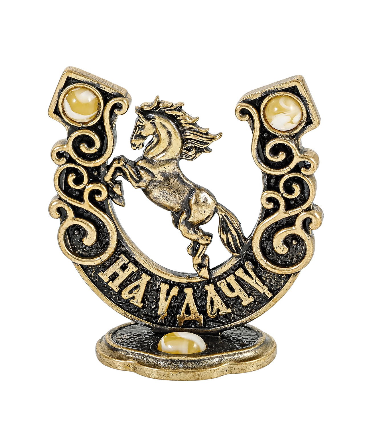 картинка Подкова Лошадь Мустанг без подставки 3601.1-Б, белый от магазина El Corazon