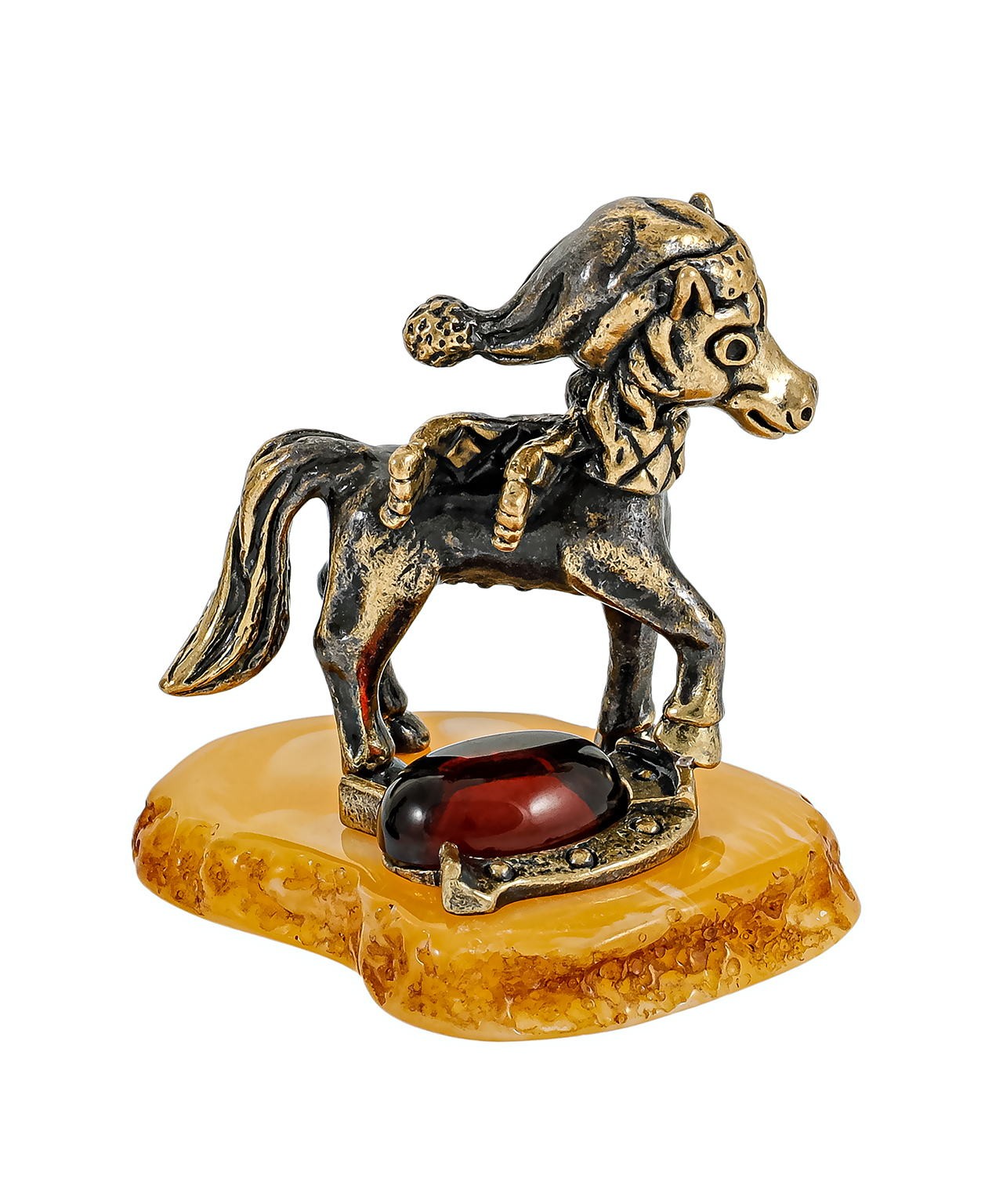 картинка Лошадь Конек с подковой 3606-Б, белый от магазина El Corazon