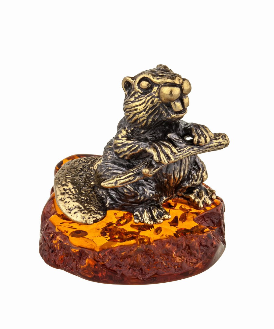 картинка Бобер с веточкой 845 от магазина El Corazon