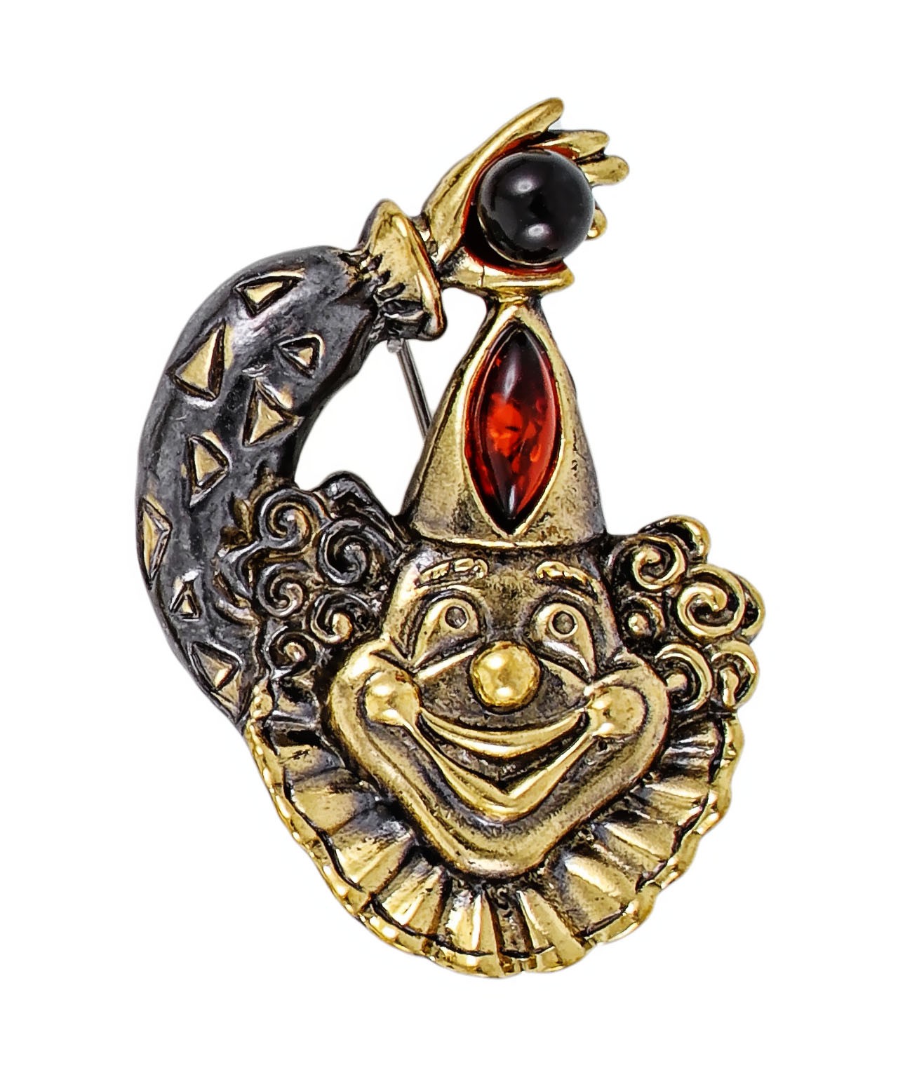 картинка Брошь Клоун, коньячная 1963.4 от магазина El Corazon