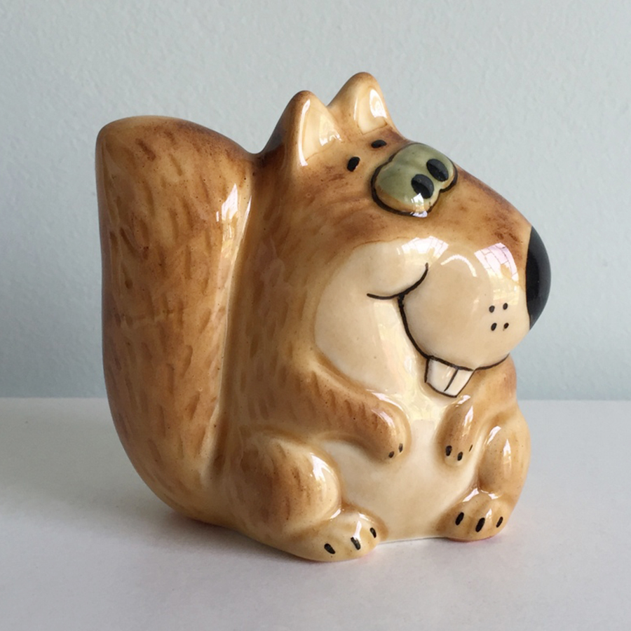 картинка Фаянсовая ёлочная игрушка Белочка Sr-VH-372 от магазина El Corazon