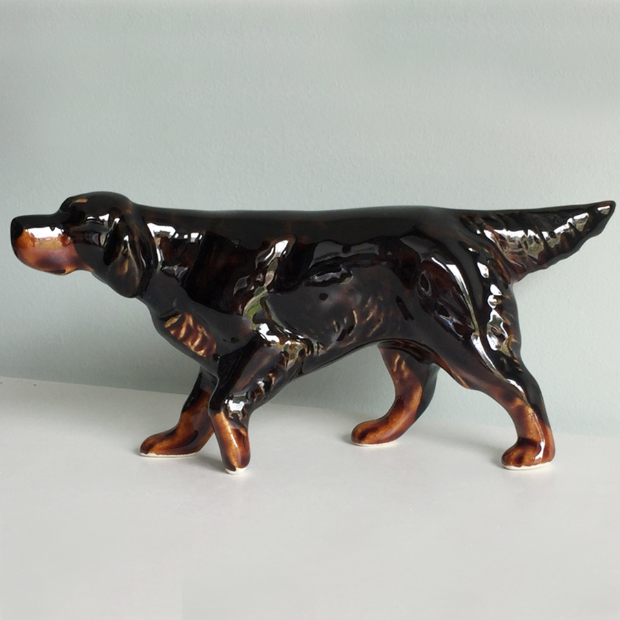 картинка Фаянсовая скульптура Шотландский сеттер Sr-VH-104 от магазина El Corazon