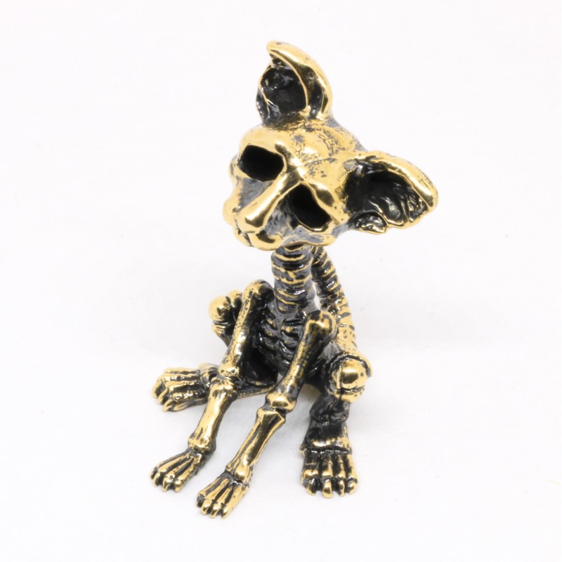 картинка Сувенир Кот Скелетон РЗ-ФК203618БР от магазина El Corazon