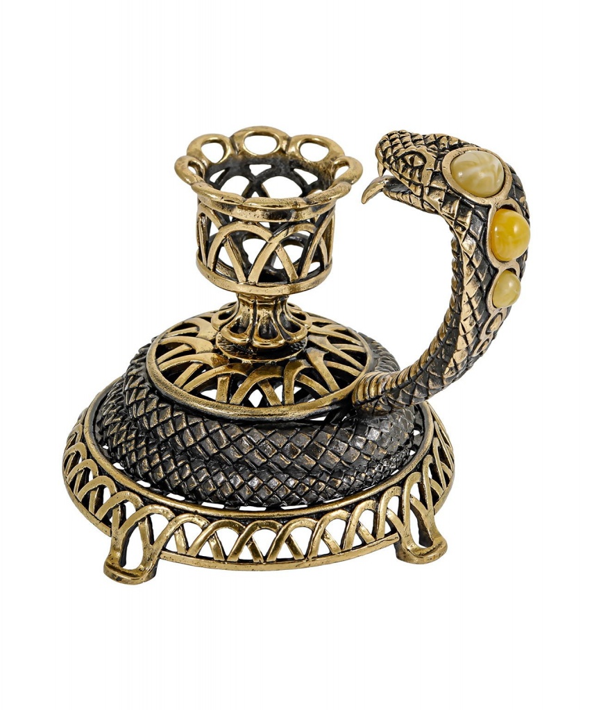 картинка Подсвечник Кобра Королевская 3367-Б, белый от магазина El Corazon