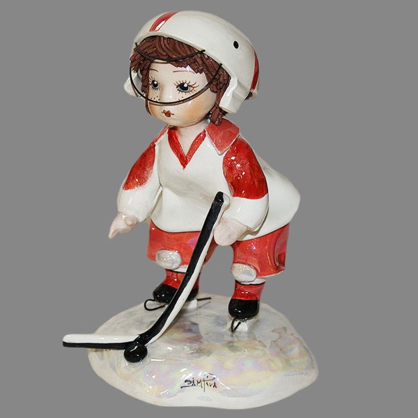 картинка Фарфоровая статуэтка "Хоккеист" ZP-90061 от магазина El Corazon