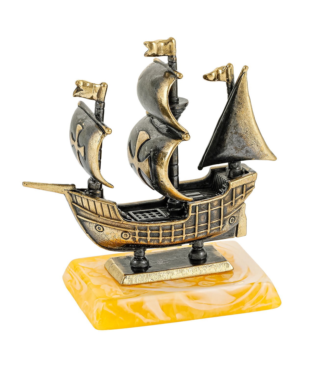 картинка Корабль Каравелла маленькая 3547-Б, белый от магазина El Corazon