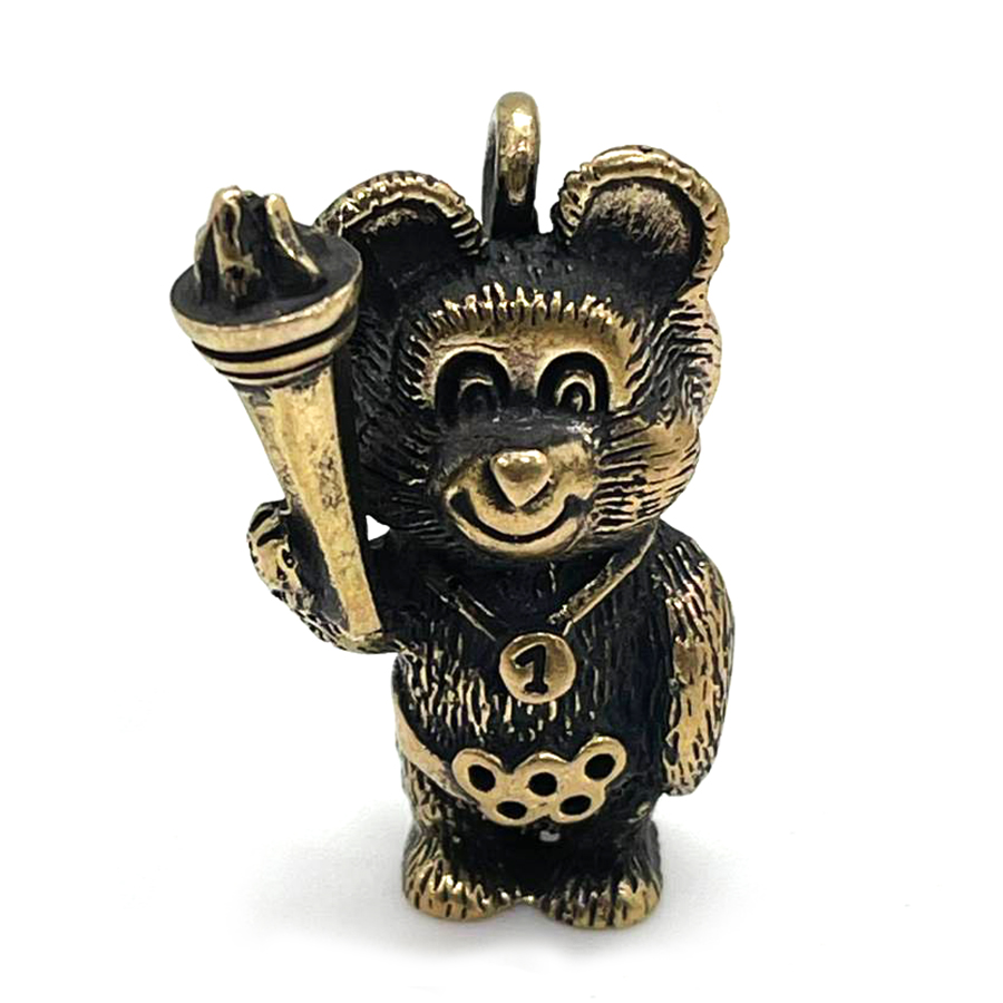 картинка Мишка спортсмен-3 с факелом КР-119С от магазина El Corazon