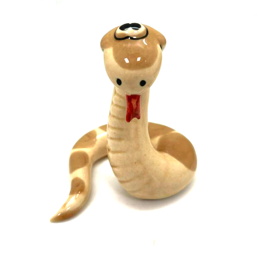 картинка Фаянсовая скульптура Змейка жёлтая Sr-VH-266 от магазина El Corazon