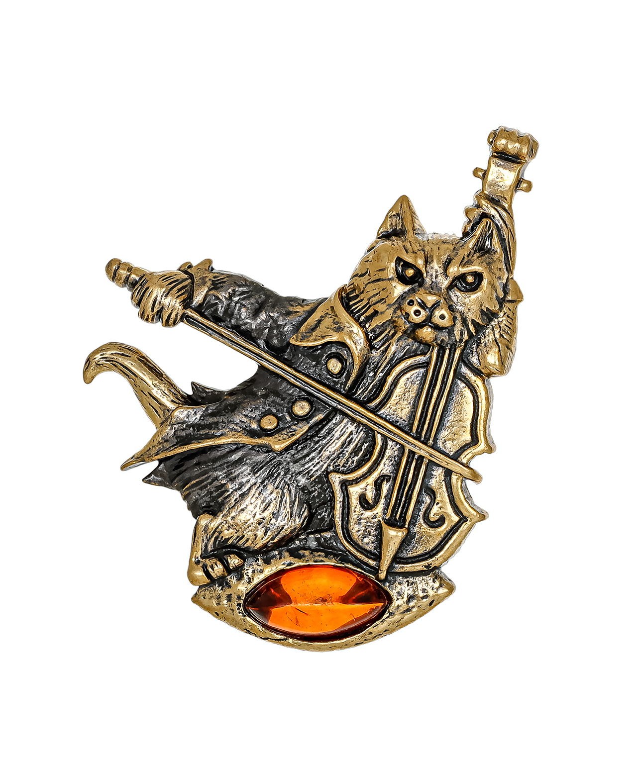картинка Брошь Кот Моцарт 3423.4 от магазина El Corazon
