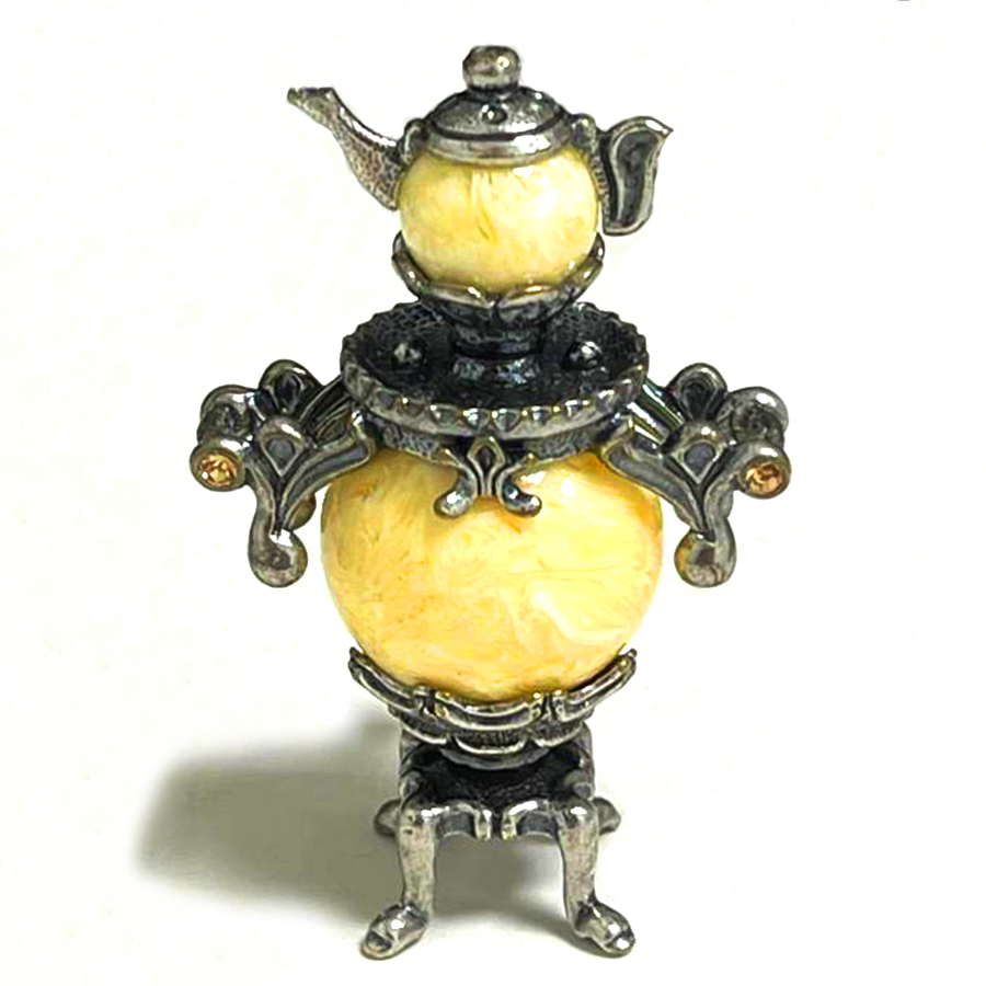 картинка Самовар большой П 214.1-1-Б, белый от магазина El Corazon