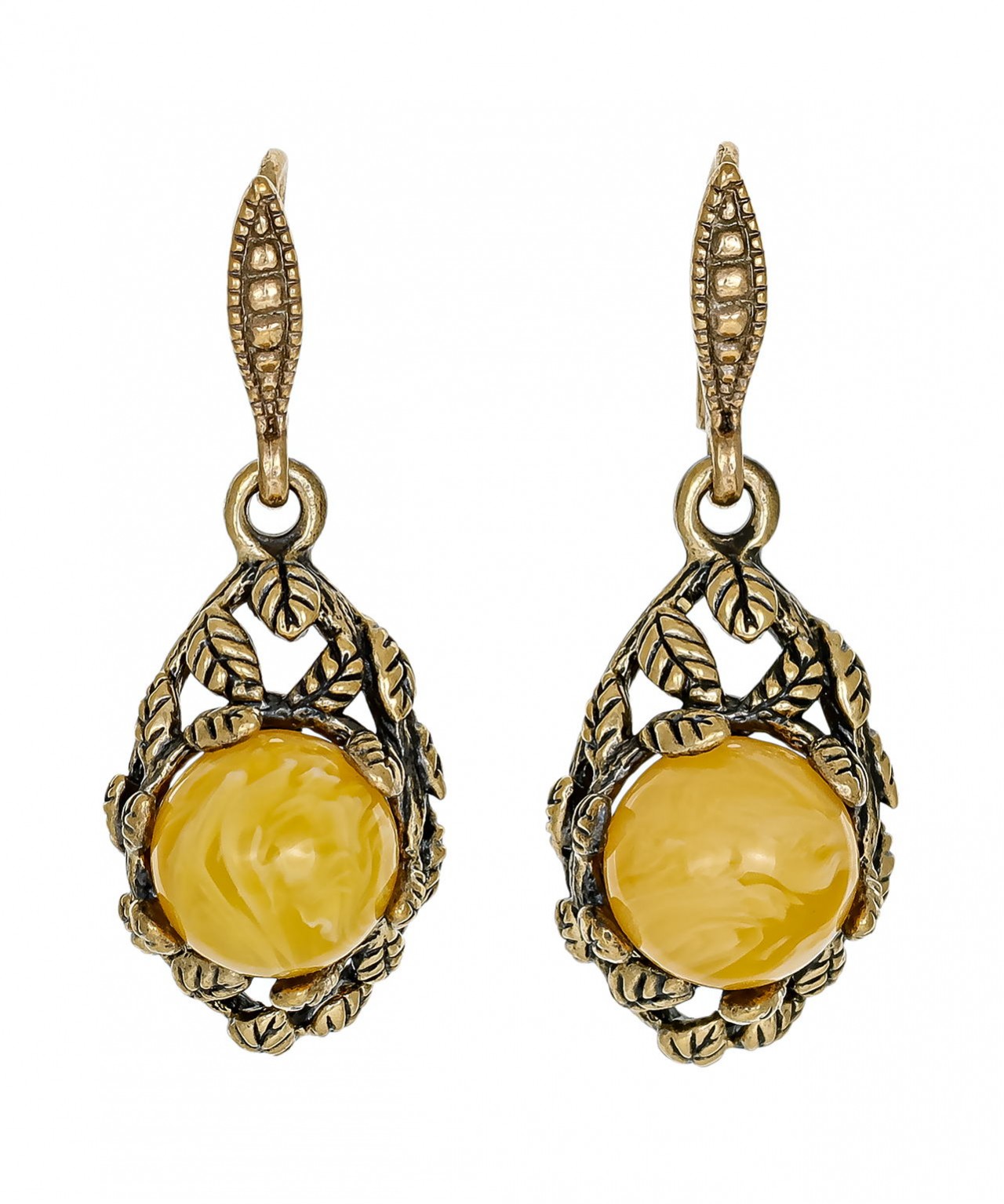 картинка Серьги Лоза 3447С-Б, белые от магазина El Corazon