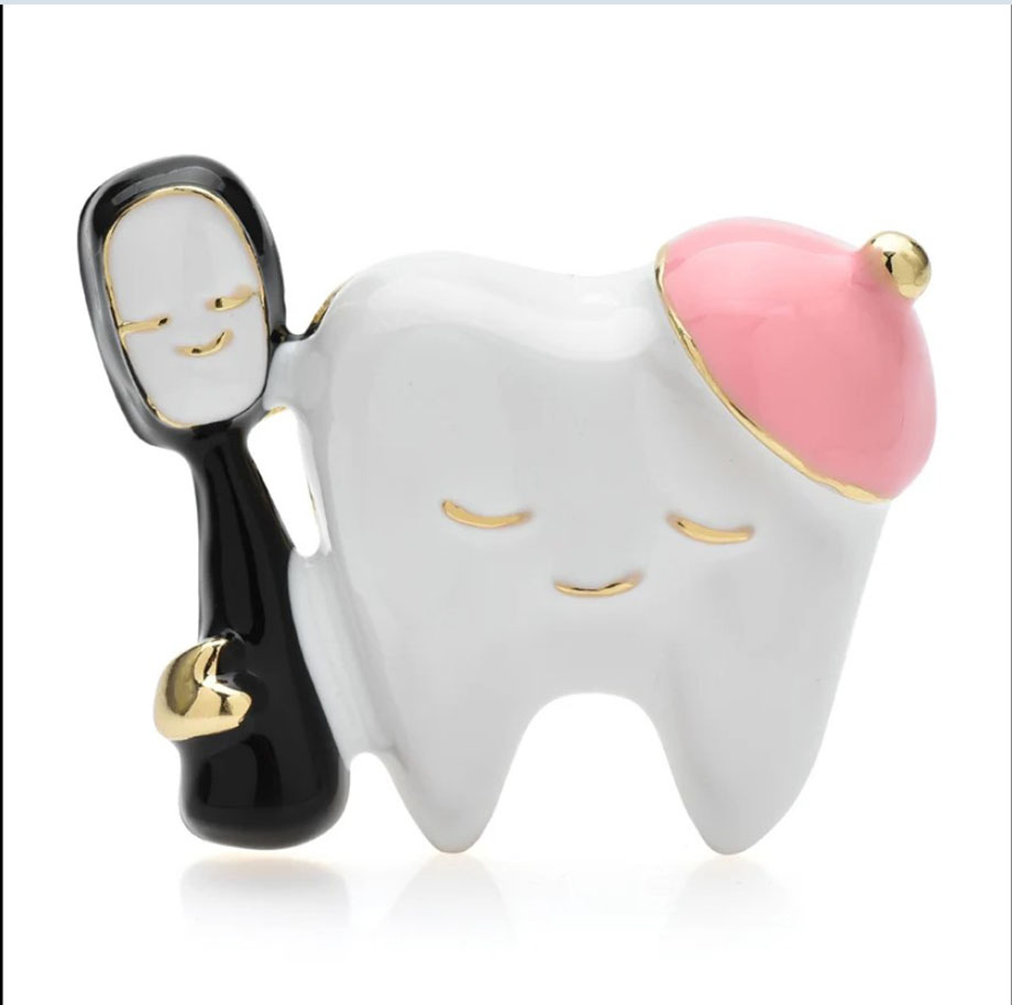 картинка Брошь Зубик здоровый ALBR0398 от магазина El Corazon