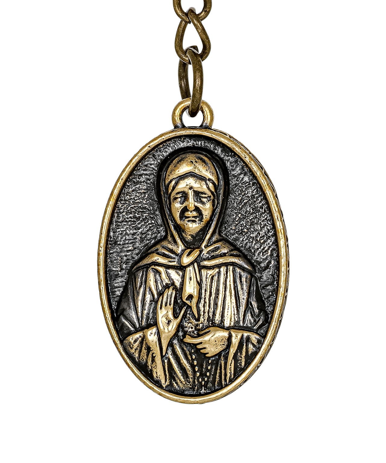 картинка Брелок Икона Матрона Московская Овал 3891 от магазина El Corazon