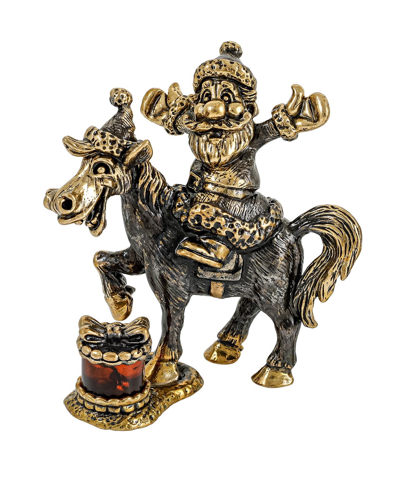 картинка Лошадь с дедулей без подставки 3605.1 от магазина El Corazon