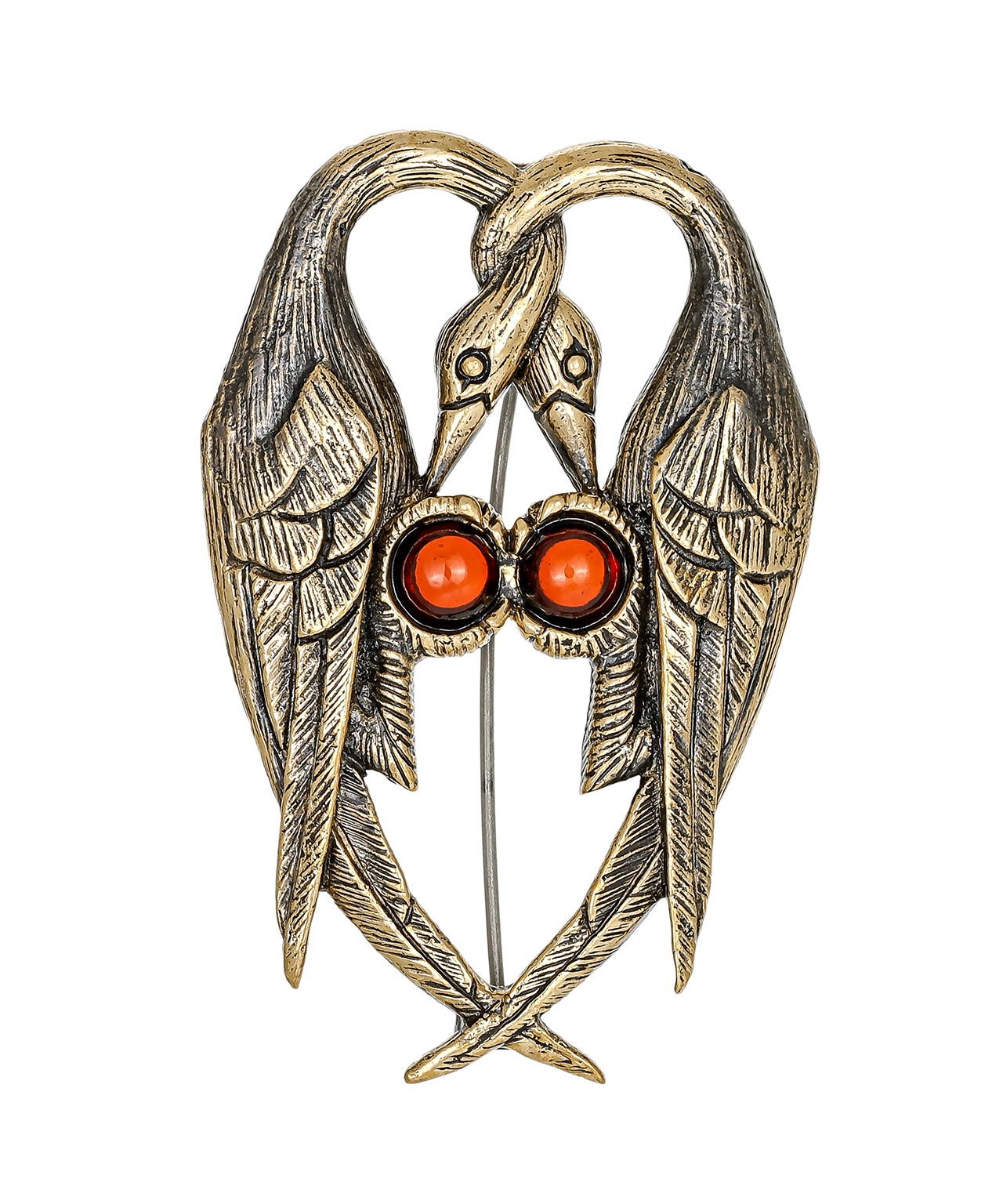 картинка Брошь Цапли Связь 3380.4 от магазина El Corazon