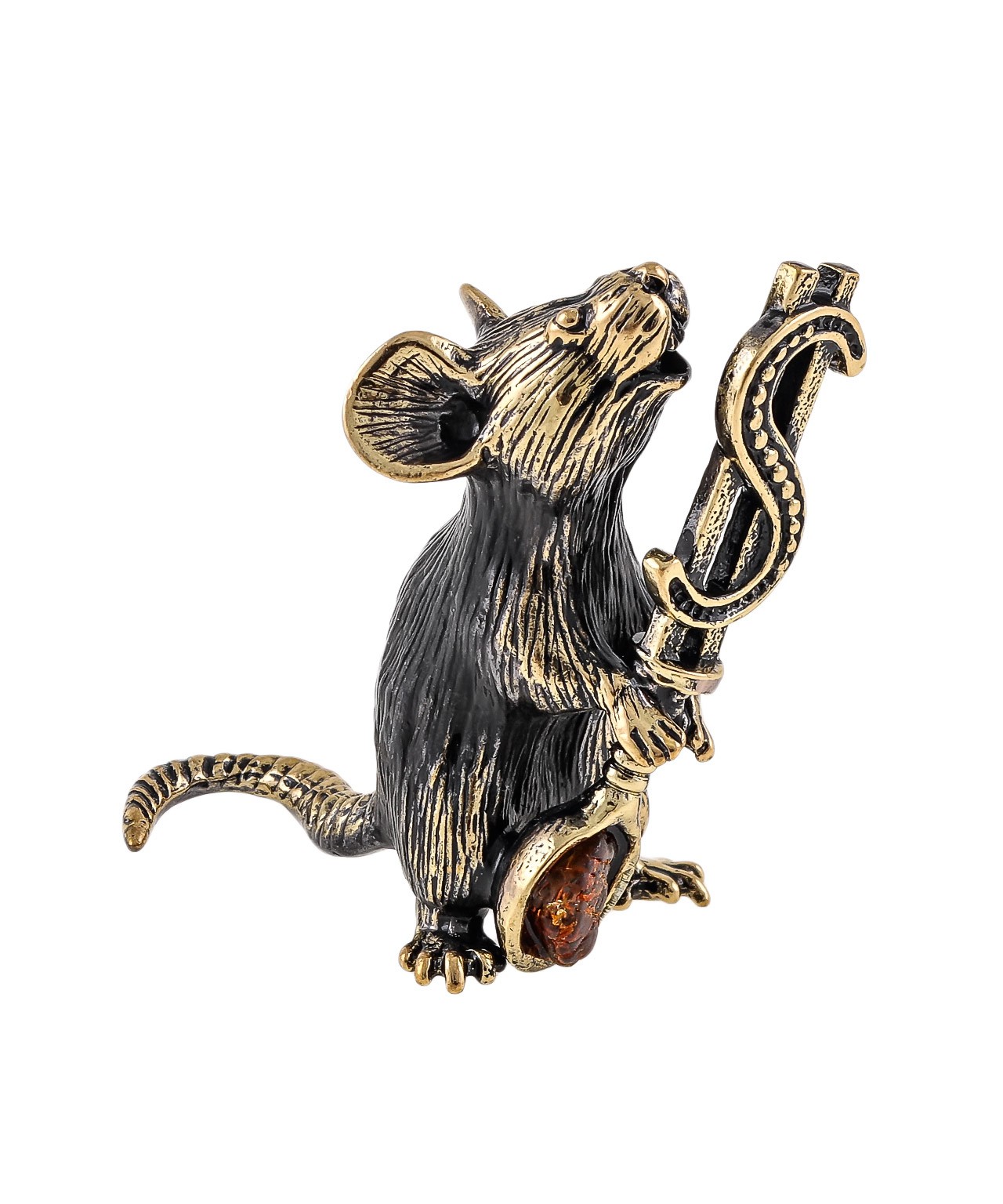 картинка Мышь с ложкой Доллар без подставки 1102.1 от магазина El Corazon