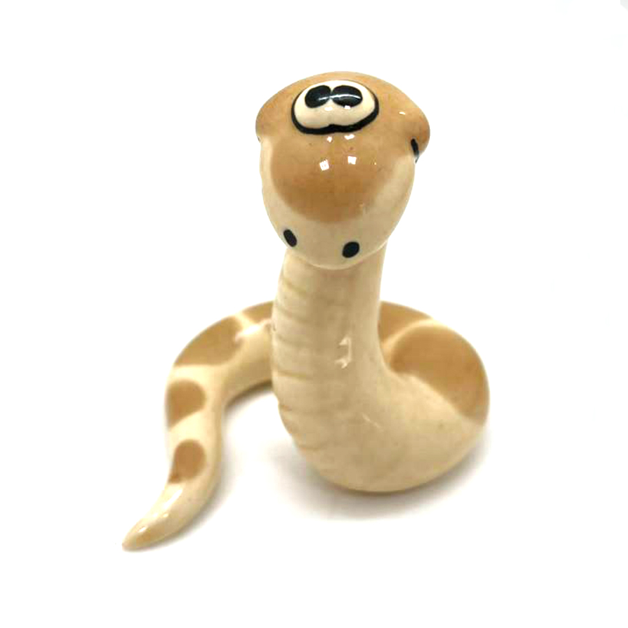 картинка Фаянсовая скульптура Змейка жёлтая 2 Sr-VH-267 от магазина El Corazon