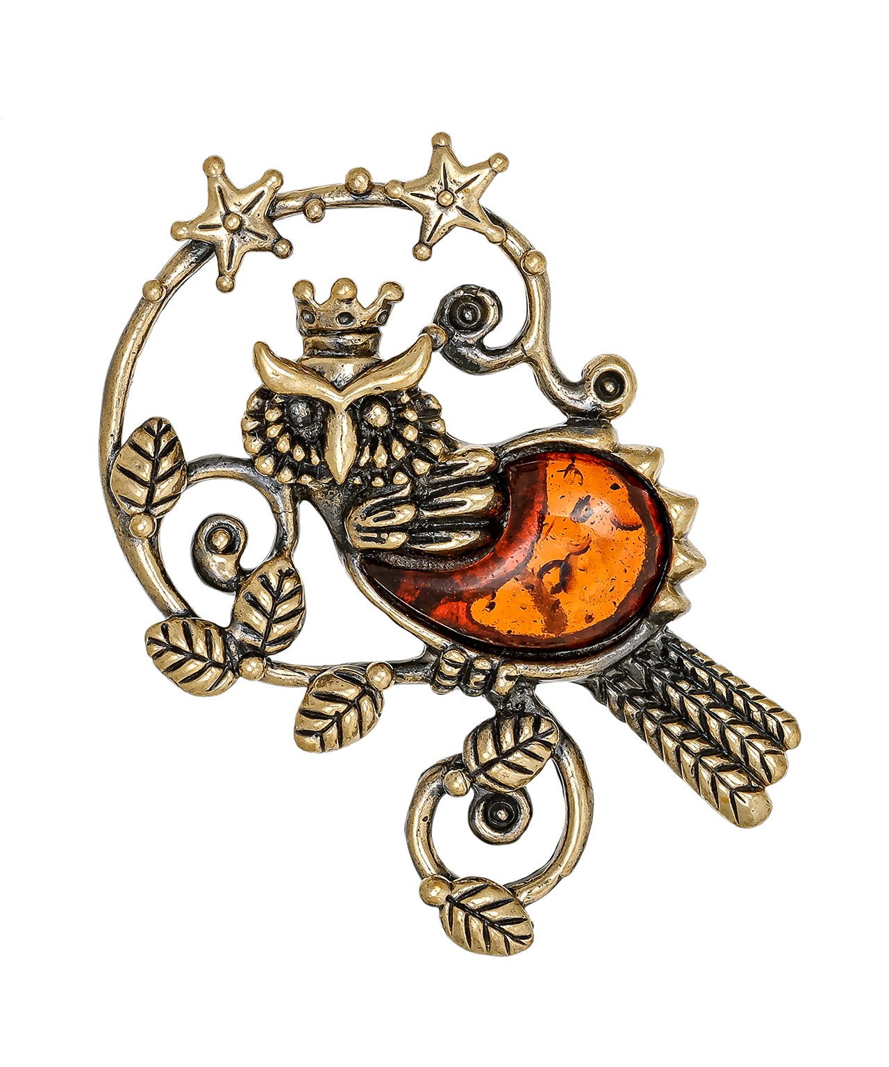 картинка Брошь Сова Царская 879.4 от магазина El Corazon