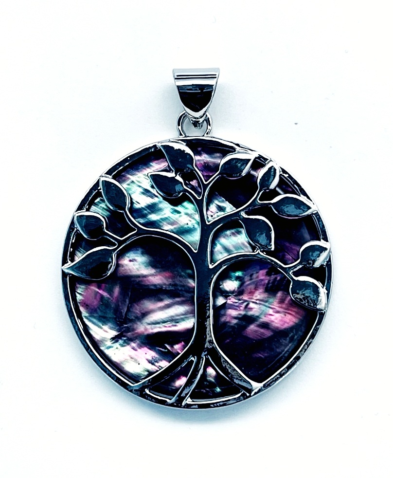 картинка Kul310 Подвеска с деревом 1 из Перламутра (Гелиотис) от магазина El Corazon