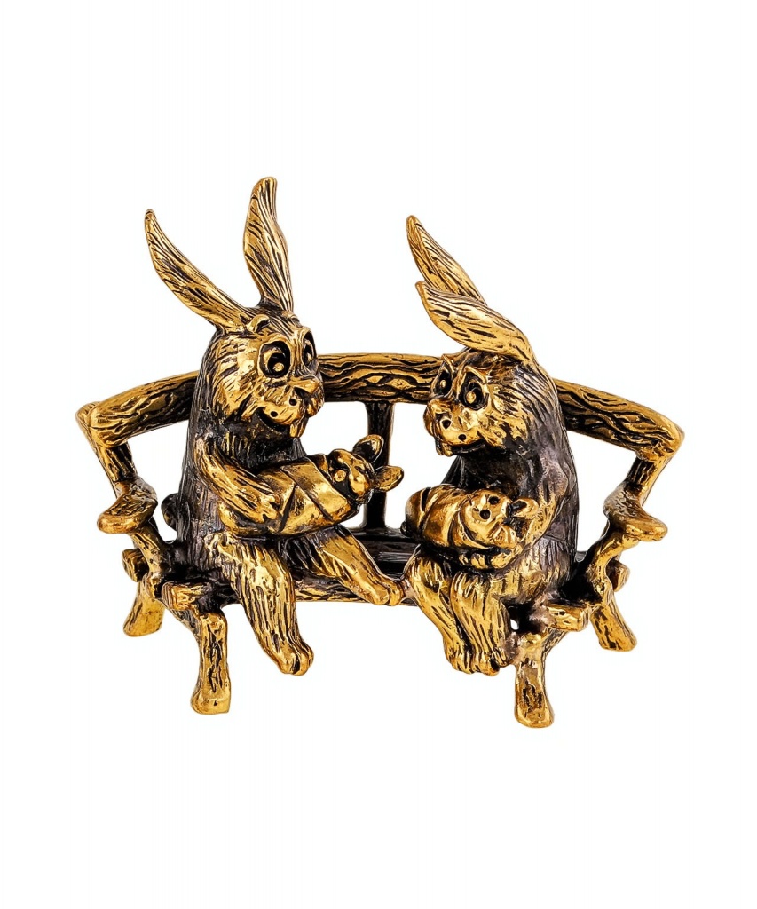 картинка Зайчики счастливая семья без подставки 2265.1 от магазина El Corazon