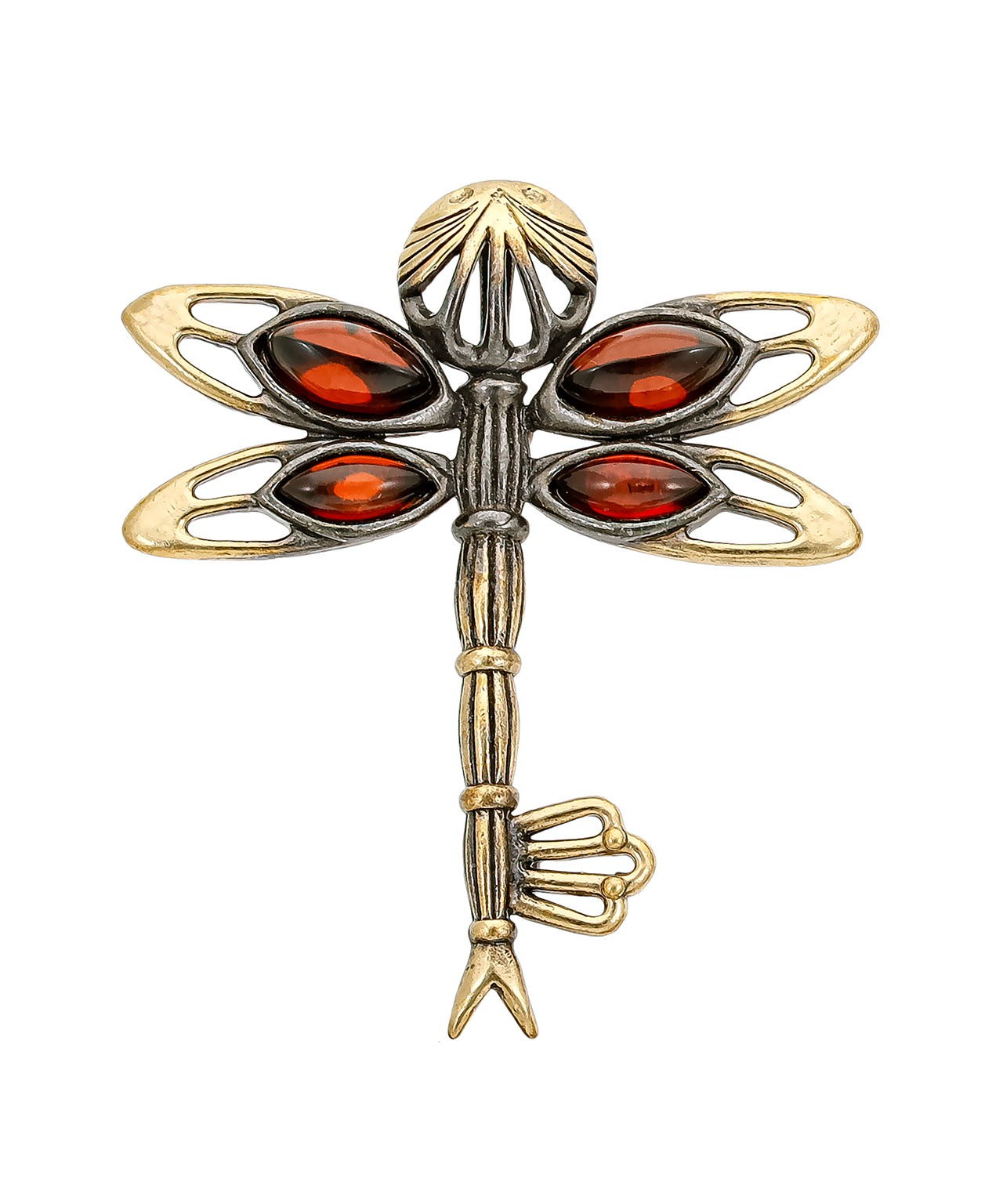 картинка Брошь Ключик Стрекоза 3329.4 от магазина El Corazon