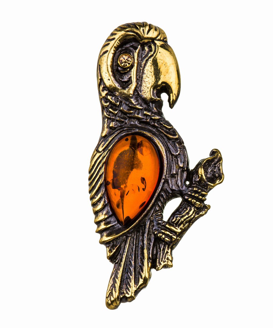 картинка Брошь Попугай 815.4 от магазина El Corazon