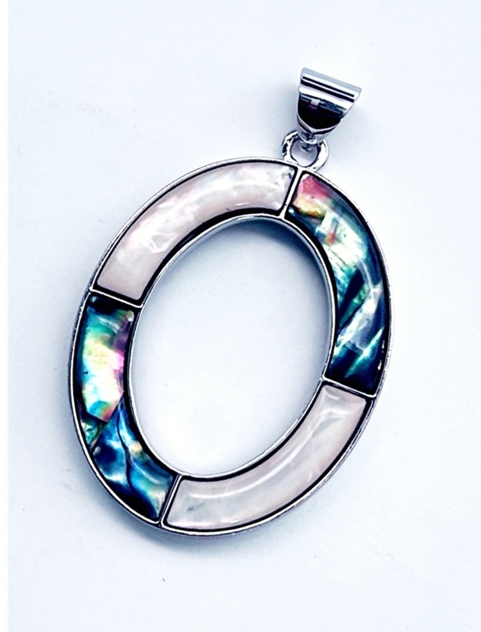 картинка Kul299 Подвеска Овал из Перламутра (Гелиотис) от магазина El Corazon