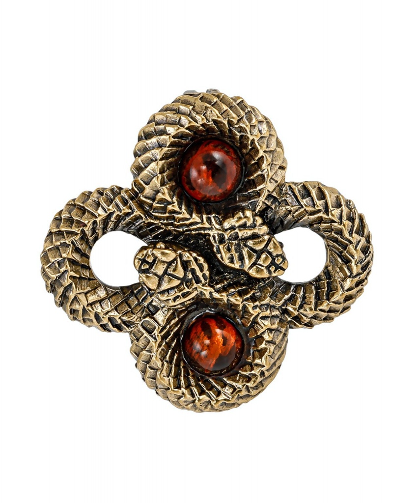 картинка Брошь Змеи Клевер 3613.4 от магазина El Corazon