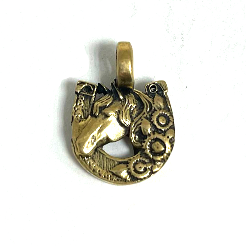 картинка Подвеска-подкова Лошадь в подсолнухах КР-315П от магазина El Corazon