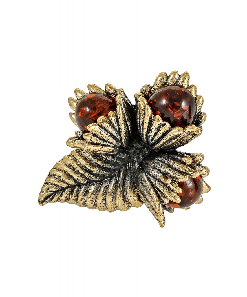 картинка Брошь Три орешка 659.4 от магазина El Corazon