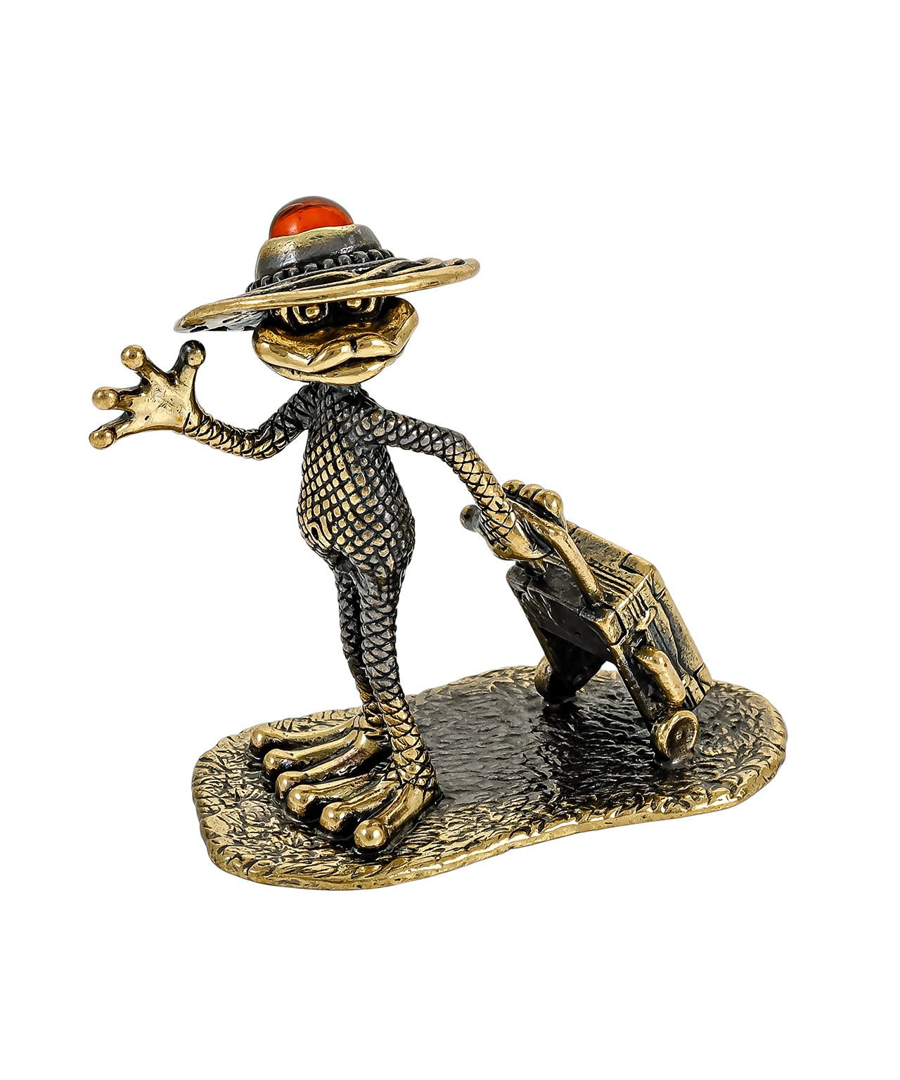 картинка Лягушка Путешественница без подставки 3643.1 от магазина El Corazon