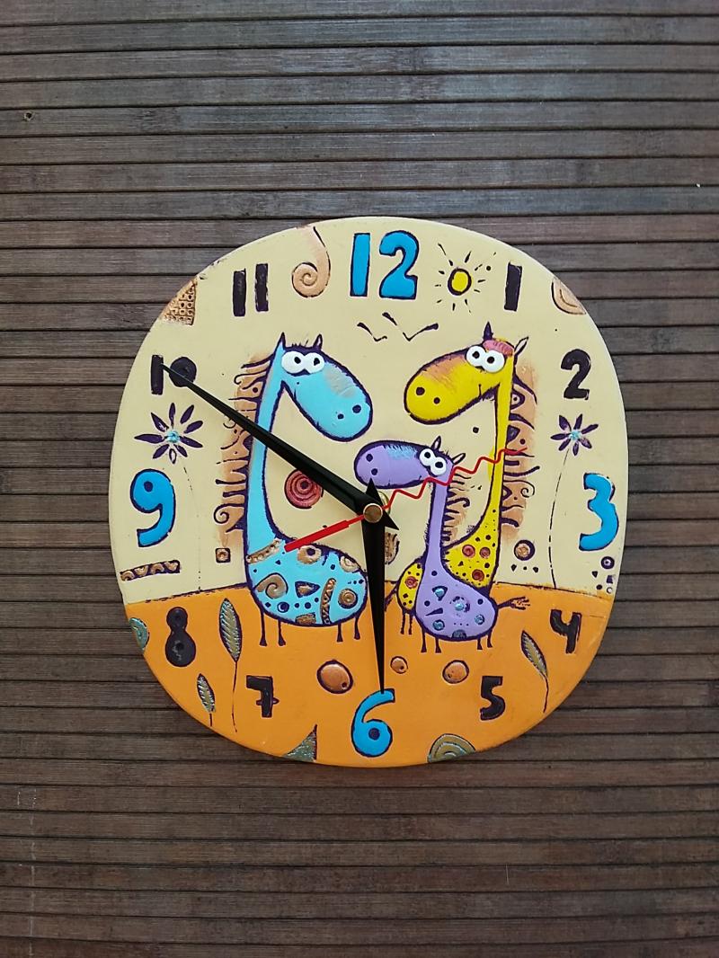 картинка Настенные часы "3 Лошадки" CF-Cl-099 от магазина El Corazon