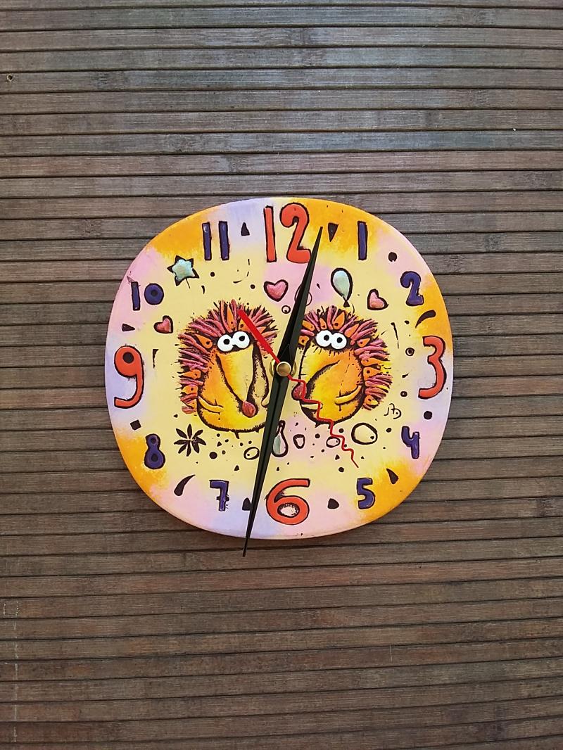 картинка Настенные часы "Ежики" CF-Cl-106 от магазина El Corazon