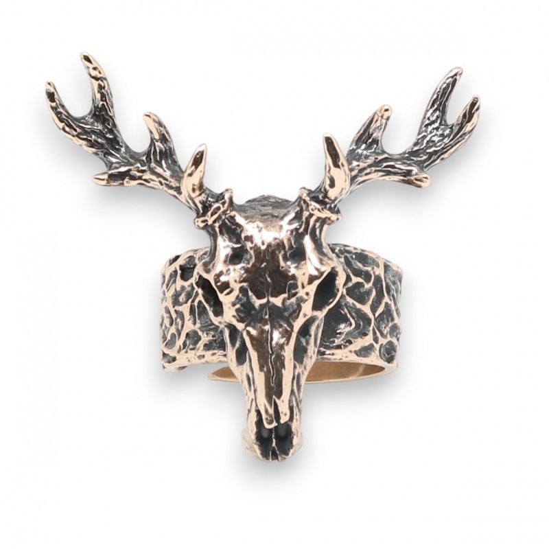 картинка Кольцо Череп Оленя РЗ-К12915БР от магазина El Corazon