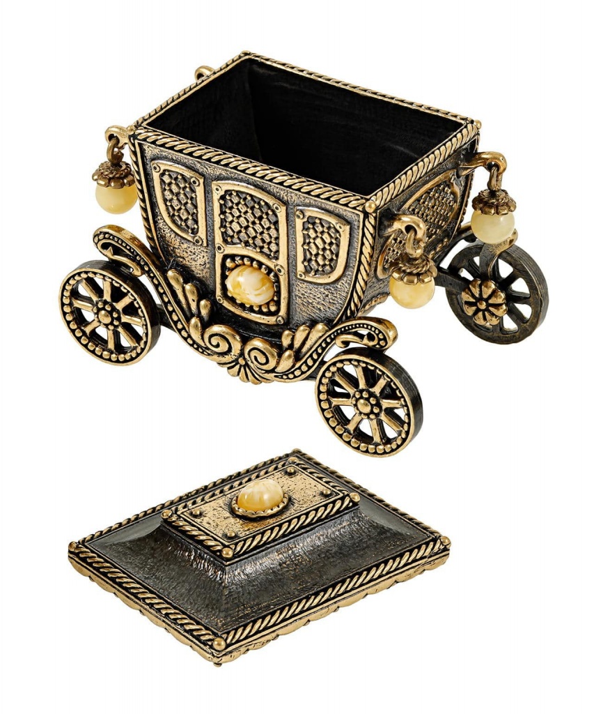 картинка Шкатулка Карета 3053-Б, белый от магазина El Corazon