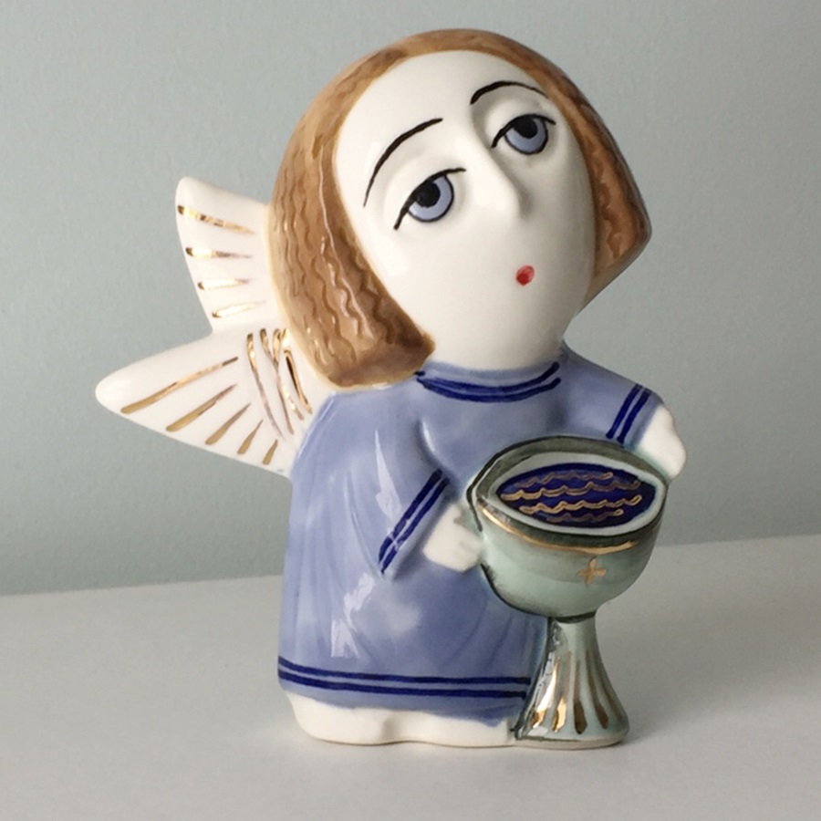 картинка Фаянсовая скульптура Ангел 16 (крещение) Sr-VH-271 от магазина El Corazon