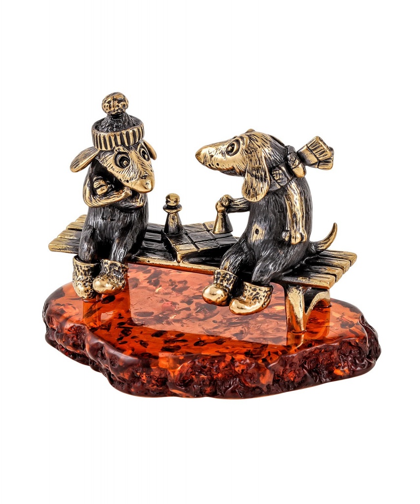 картинка Собаки Пара шахматы 1867 от магазина El Corazon