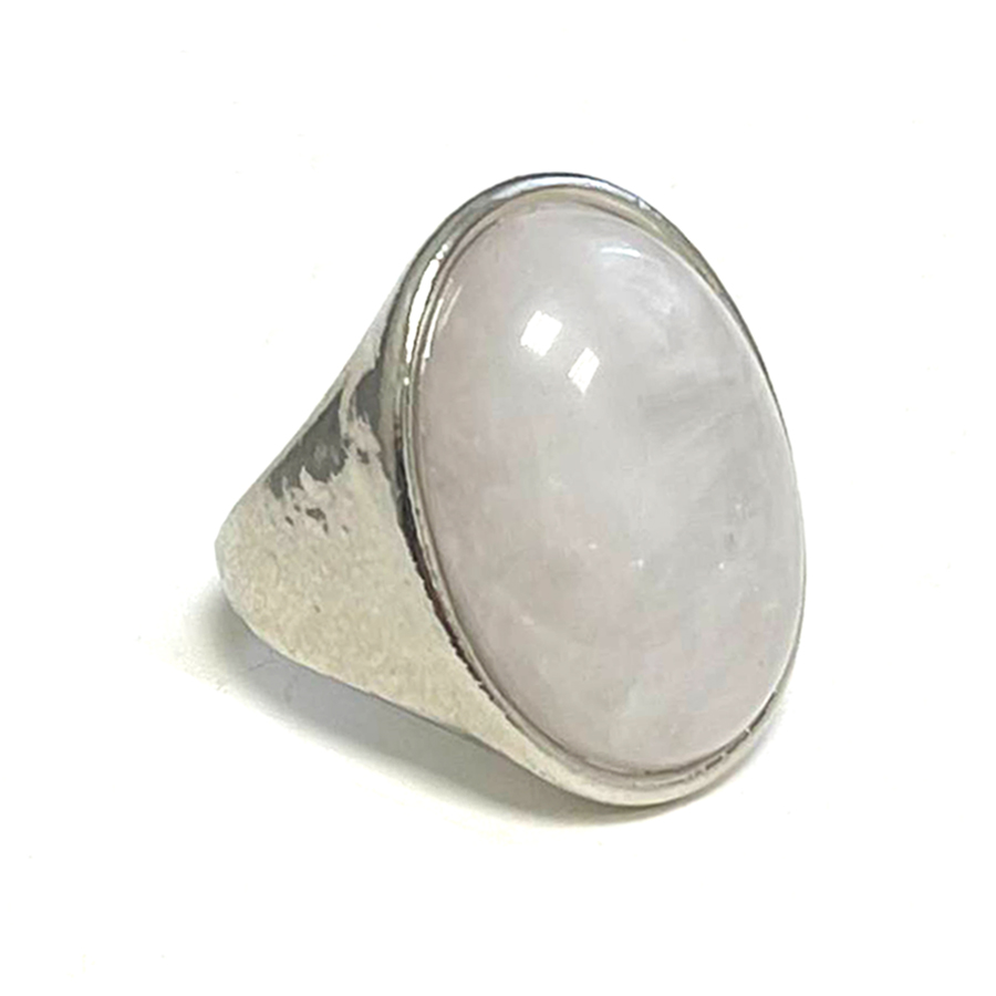 картинка Кольцо из натурального камня светлый Розовый кварц Ring-098-20 от магазина El Corazon