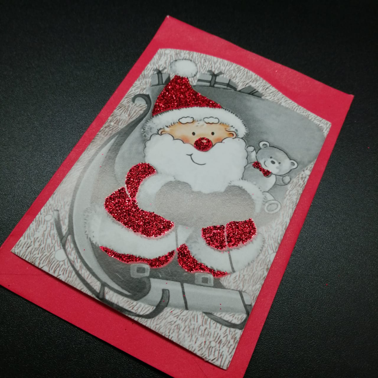 картинка Новогодняя открытка с конвертом 07 от магазина El Corazon