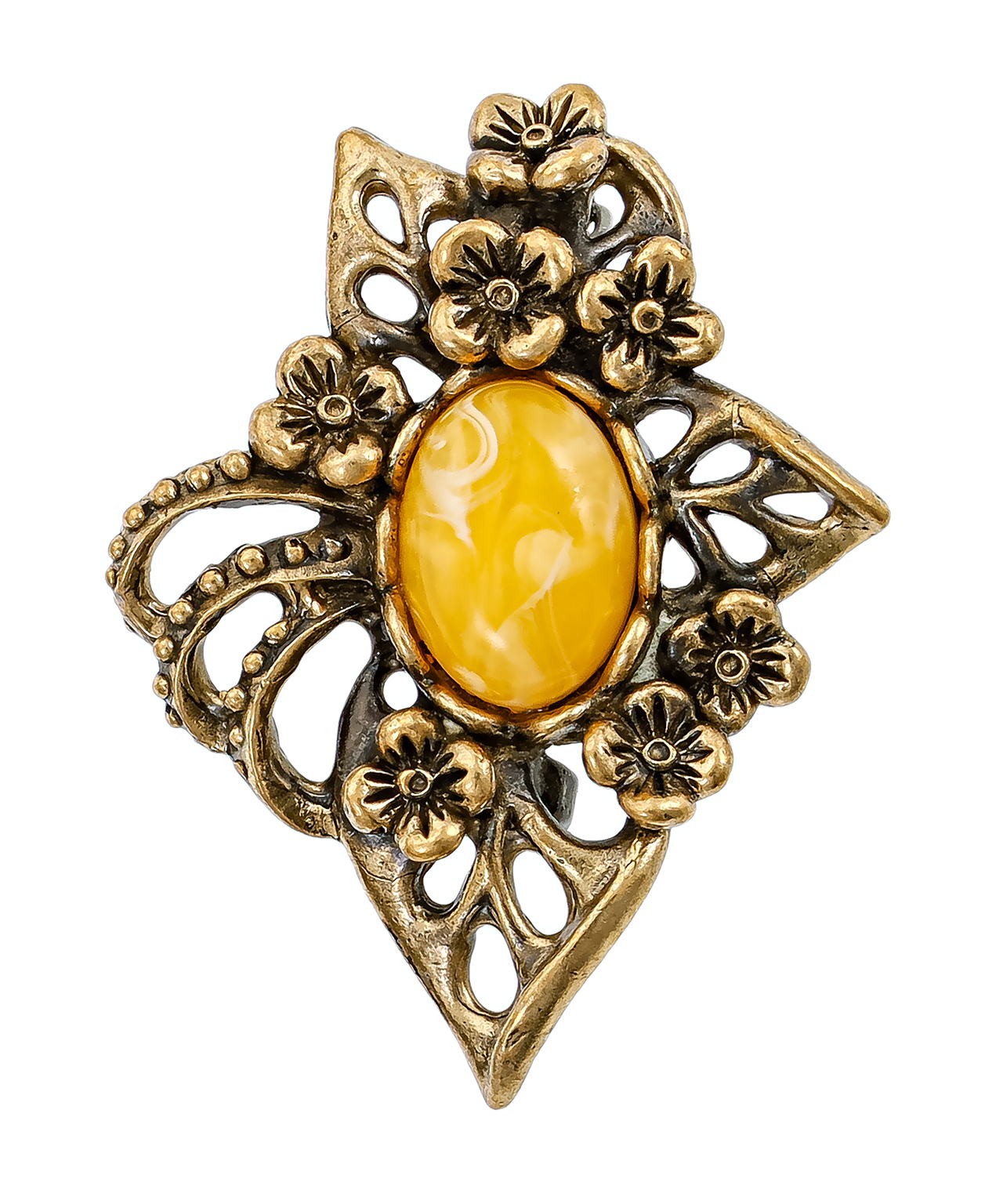 картинка Брошь Адель 1320.4-Б, белый от магазина El Corazon