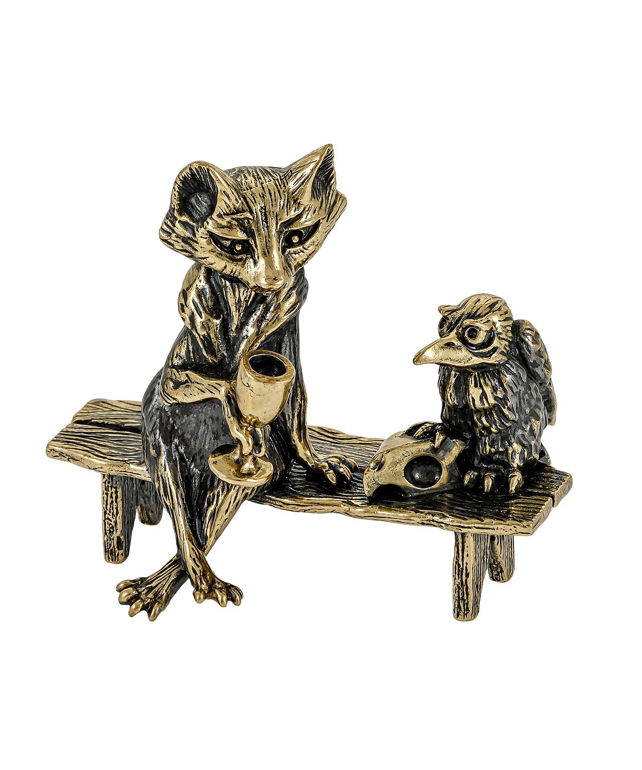 картинка Лиса и ворона без подставки 3689.1 от магазина El Corazon