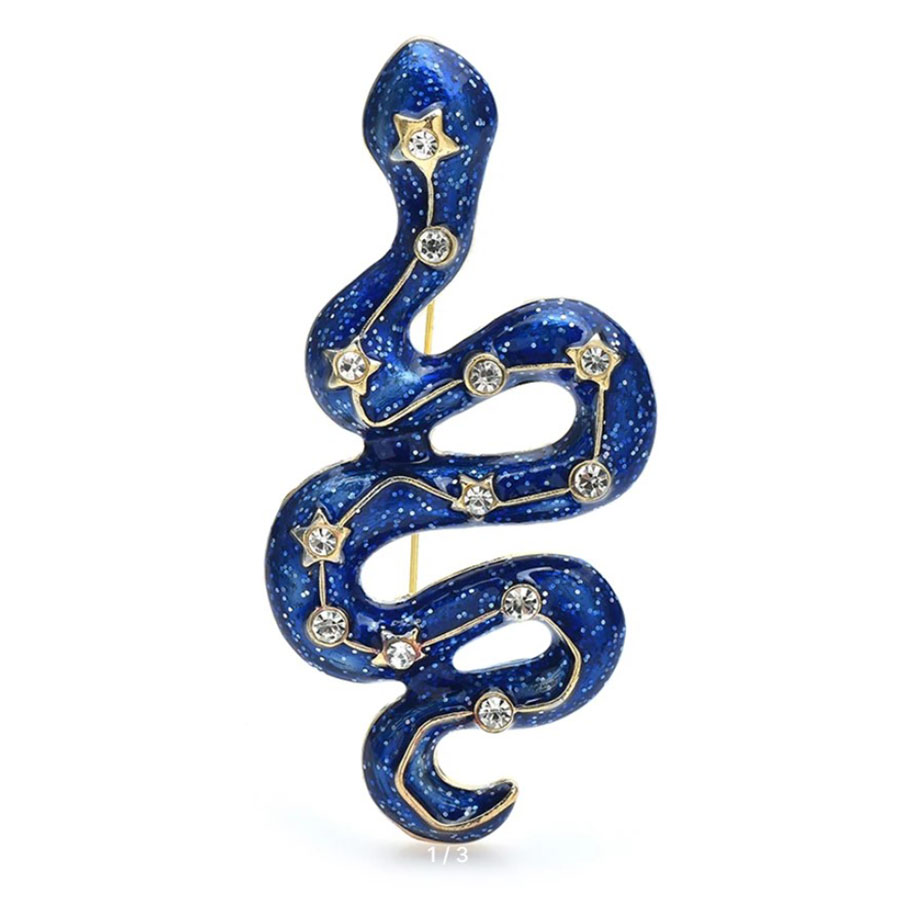 картинка Брошь Змея созвездие ALBR0402 от магазина El Corazon