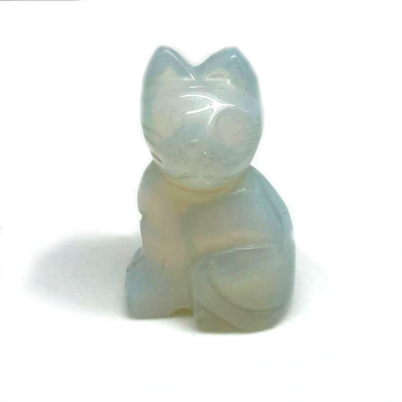 картинка Котик символ интуиции, терпения, независимости  опал Sr-Cat-07 от магазина El Corazon