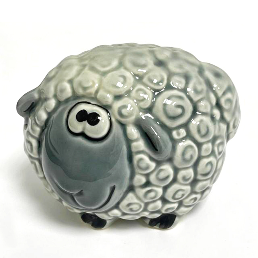 картинка Фаянсовая скульптура Овца серая Sr-VH-368 от магазина El Corazon