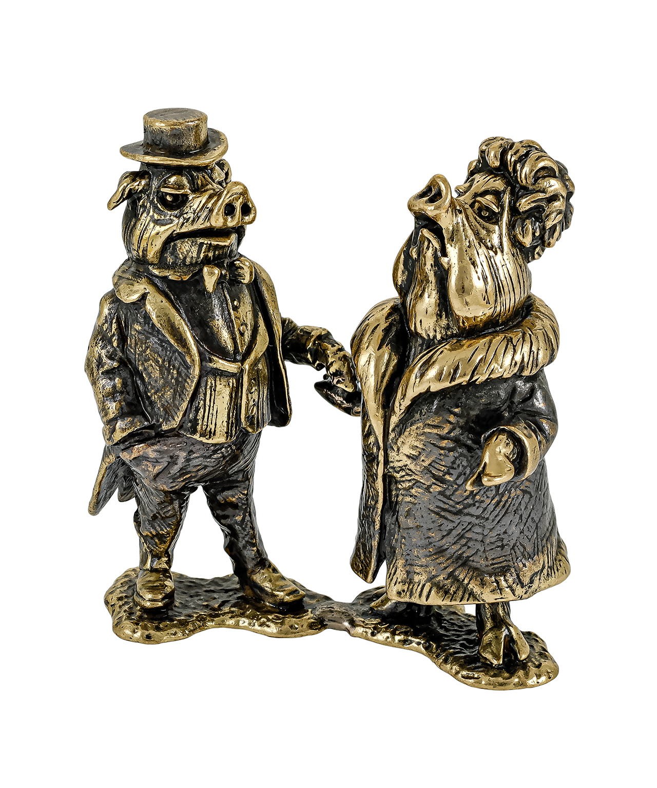 картинка Свиньи Дама и Джентльмен без подставки 3718.1 от магазина El Corazon