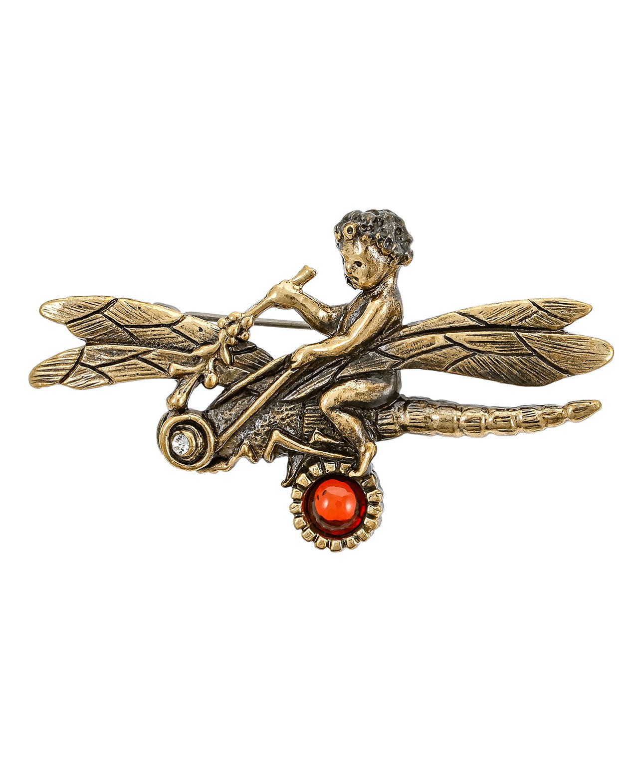 картинка Брошь Стрекоза и Ангел 1196.4 от магазина El Corazon