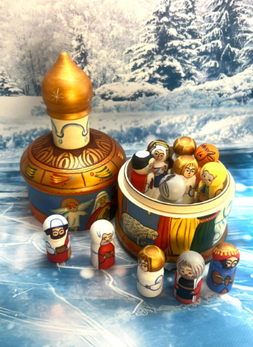 картинка Матрешка «Рождество» MD-010 от магазина El Corazon