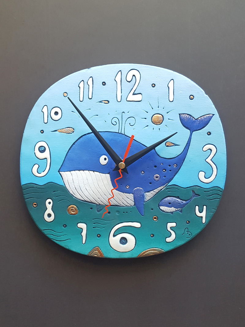 картинка Настенные часы "Кит" CF-Cl-156 от магазина El Corazon