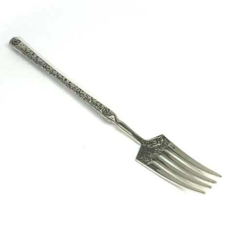 картинка Вилка столовая из мельхиора с рисунком Кх-000014 от магазина El Corazon